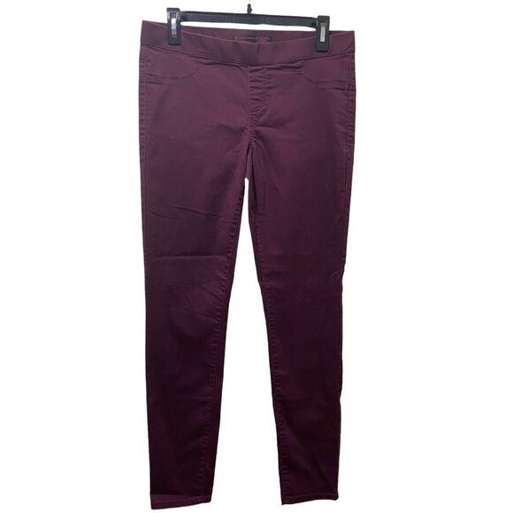 No Boundaries Denim - No Boundaries Women's Skinny Jeans Size L (11-13) Wine Burgundy Stretch Pants
